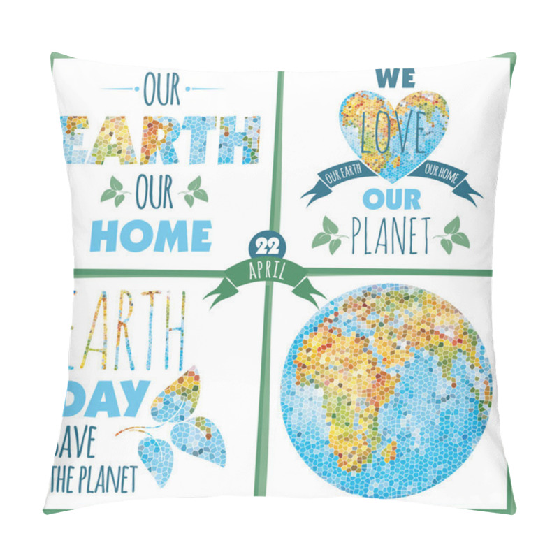 Personality  Earth Day Pillow Covers