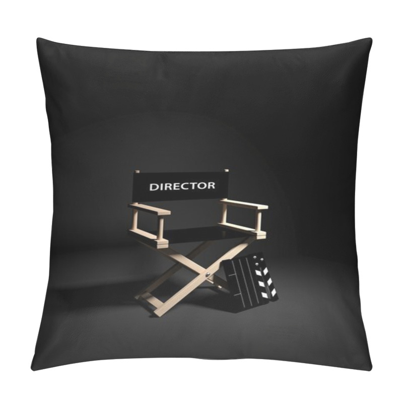 Personality  Directors Chair With Clapboard Pillow Covers