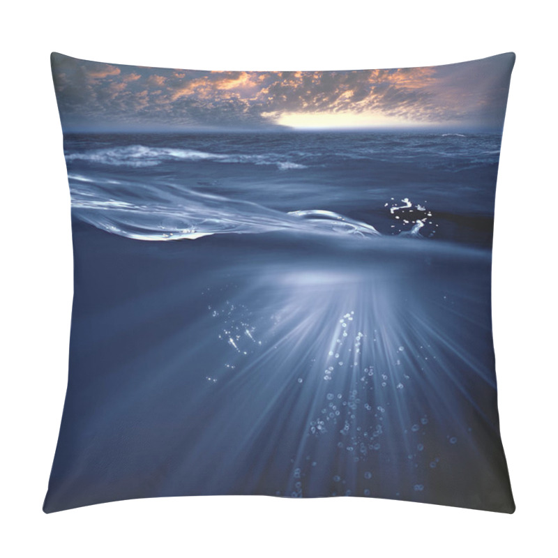 Personality  Landscape With Water Waves  Pillow Covers