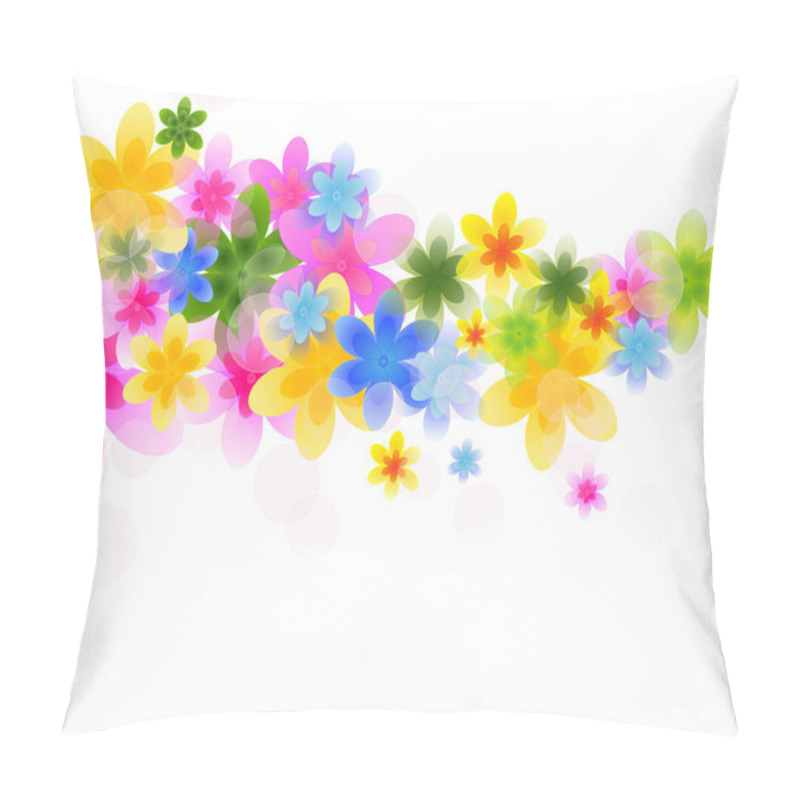 Personality  Vector Background With Flowers Pillow Covers