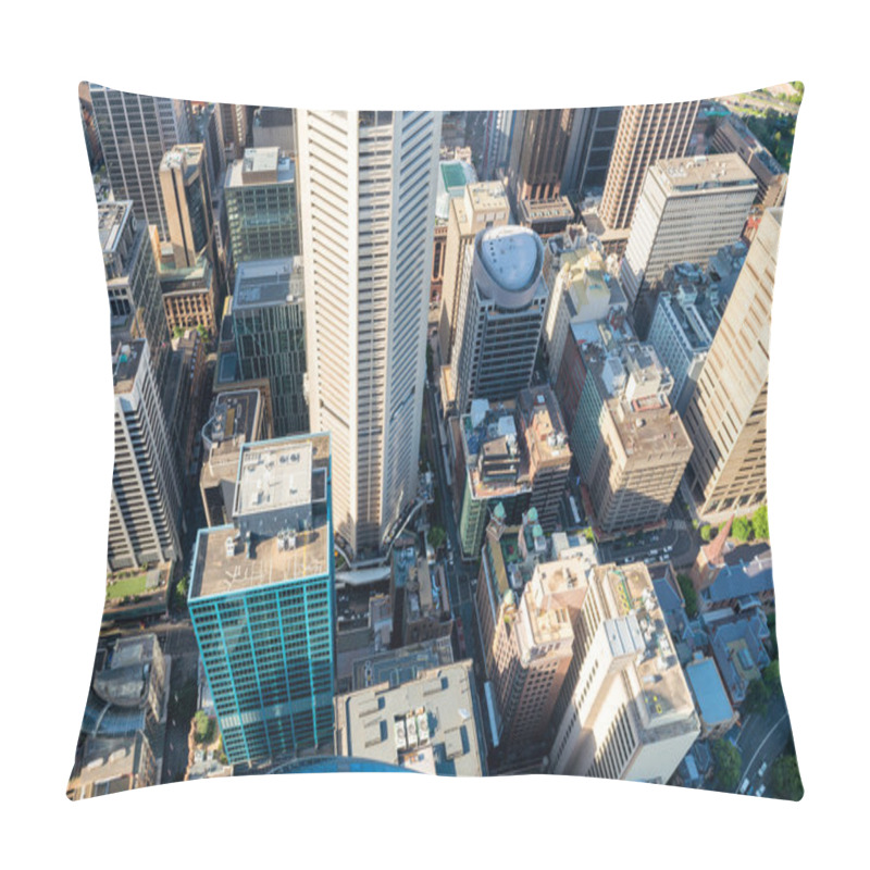 Personality  Sydney Skyscrapers, Aerial View Pillow Covers