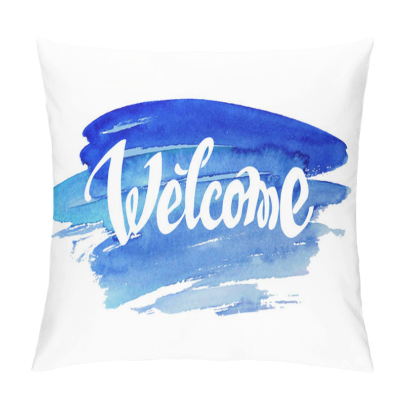 Personality  Welcome Hand Drawn Lettering Pillow Covers