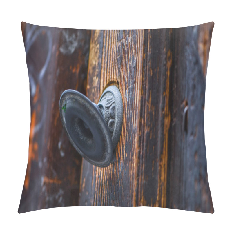 Personality  Ancient Doors Close Up View Within The Historical Streets Of Trieste Pillow Covers