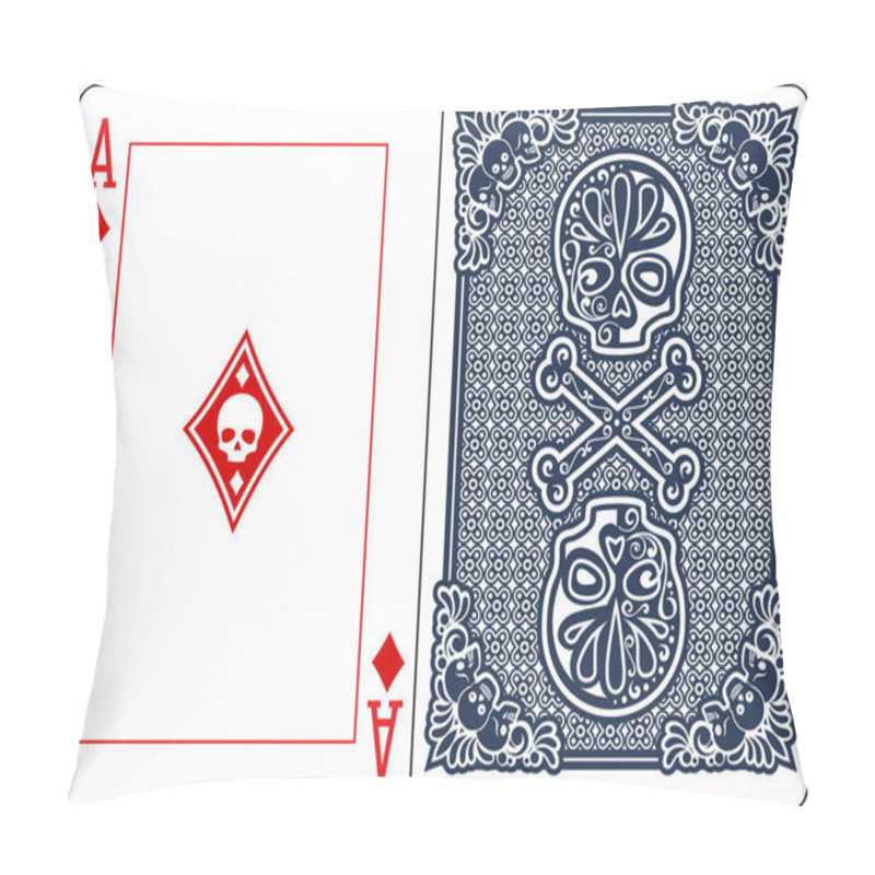 Personality  Poker, Playing Card, Ace Of Spades, Diamond, Clubs, Heart, Pillow Covers