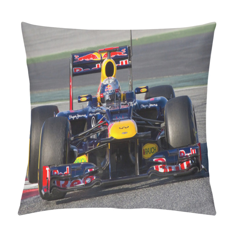 Personality  Sebastian Vettel Of Red Bull F1 Pillow Covers