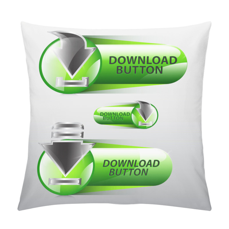 Personality  Vector Download Buttons Vector Illustration  Pillow Covers