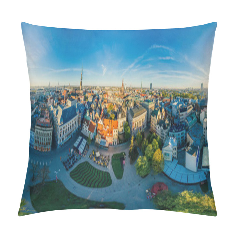 Personality  Old City Riga Center Drone Sphere 360 Vr View Pillow Covers