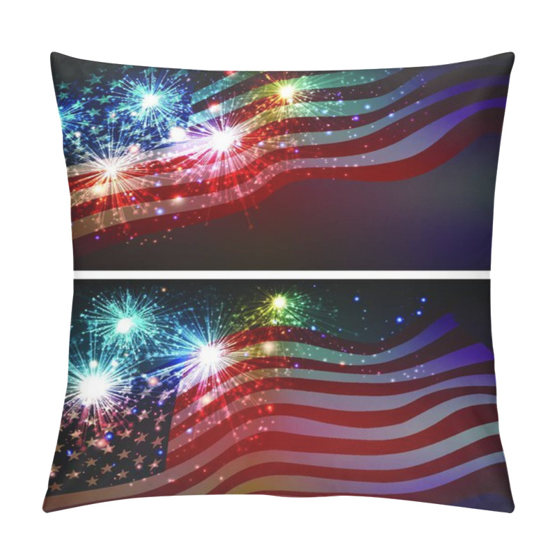 Personality  Fireworks Background For 4th Of July. Fireworks Background For 4th Of July Independense Day Pillow Covers