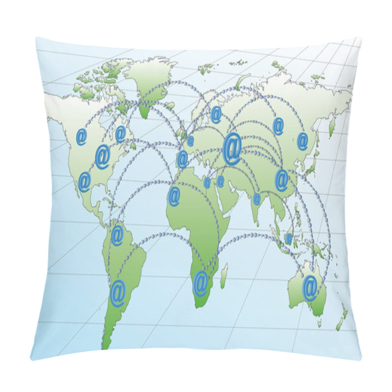 Personality  Internet Networks In The World Pillow Covers