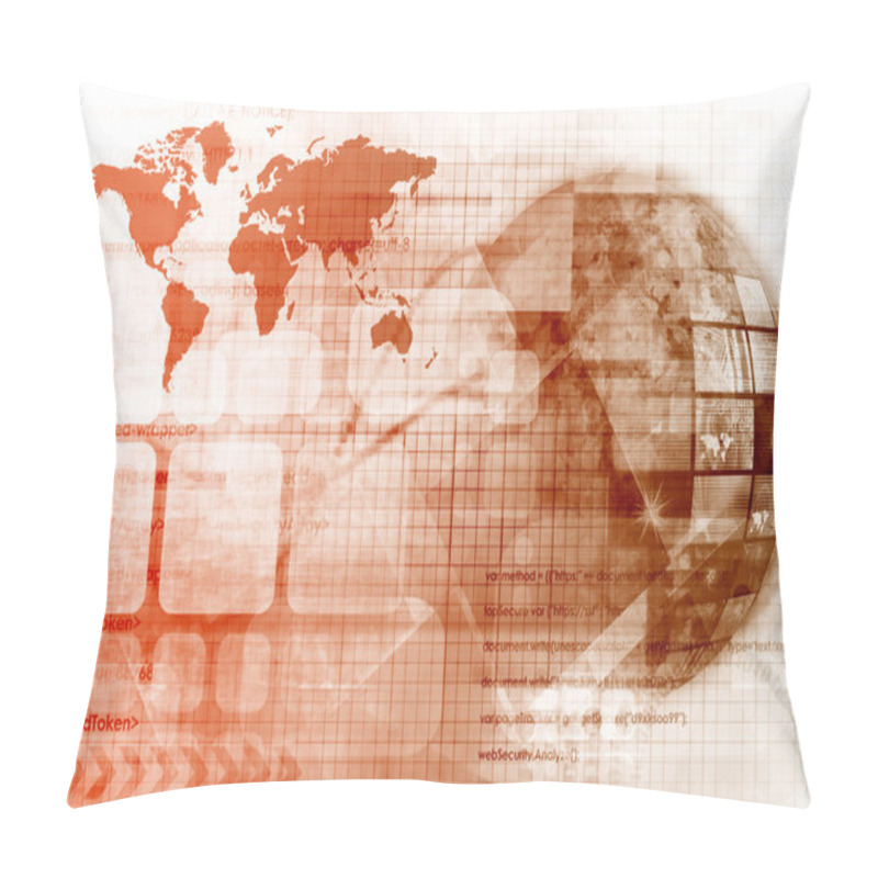 Personality  Digital Globe Pillow Covers