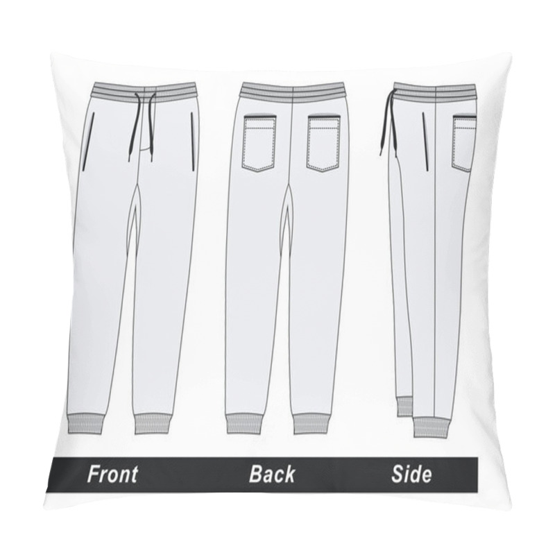 Personality  Man Fashion Trousers Pants Man Fashion, Vector Image Design Pillow Covers