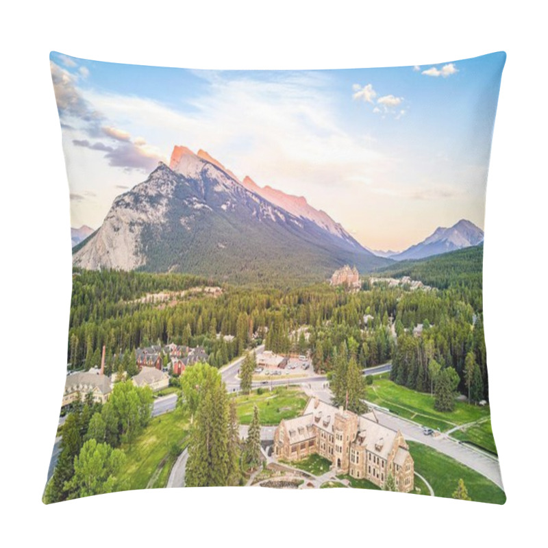 Personality  Cityscape Of Banff In Canadian Rocky Mountains, Alberta, Canada, North America Pillow Covers