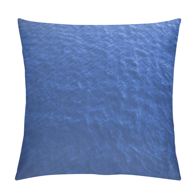 Personality  Sea Surface Aerial View, Blue Background Pillow Covers