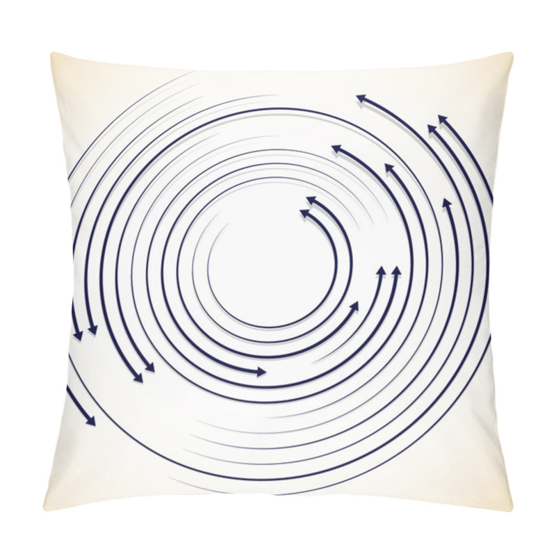 Personality  Circulating, Rotating Arrows Background Pillow Covers