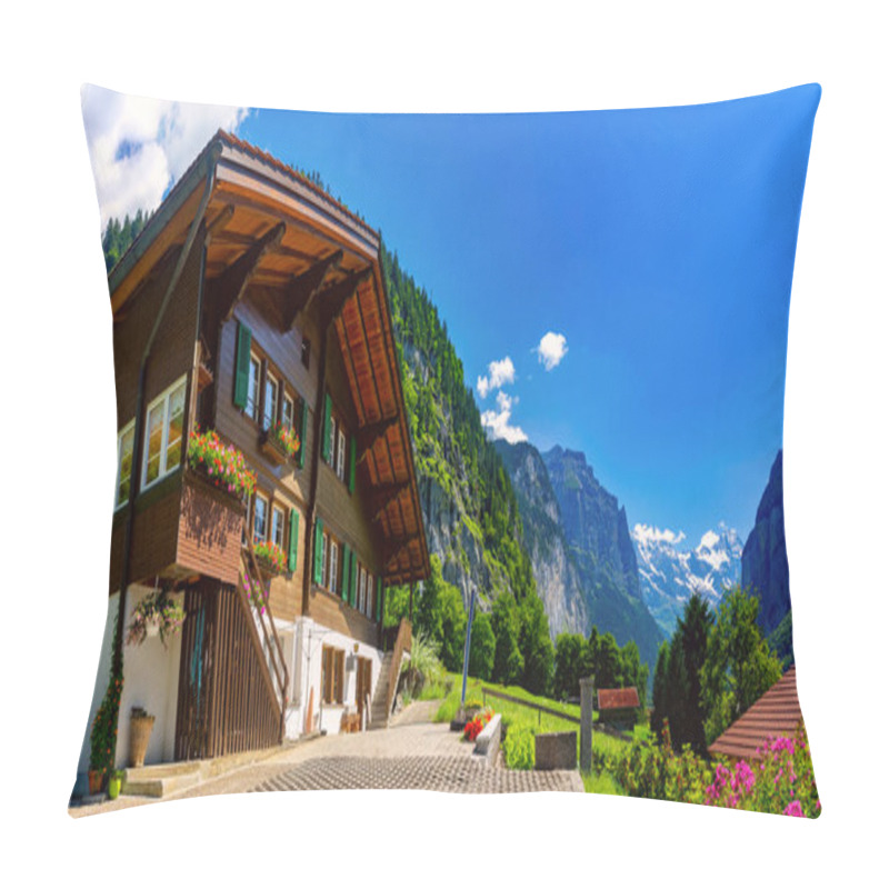 Personality  Mountain Village Lauterbrunnen, Switzerland Pillow Covers