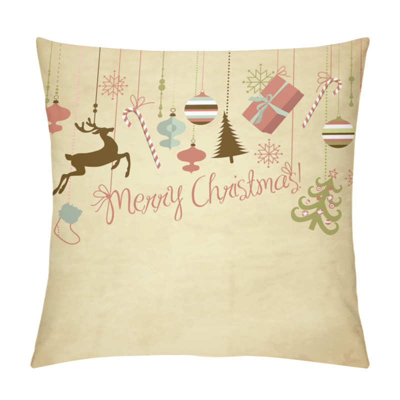 Personality  Christmas Background Pillow Covers