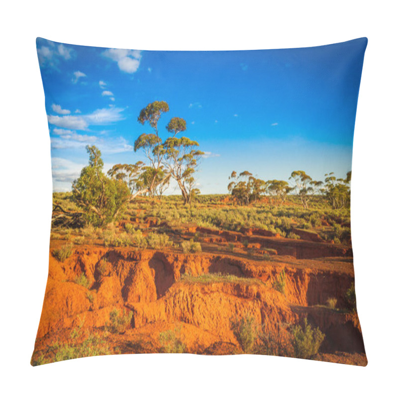 Personality  Red Banks Scenic Australian Outback Rural Landscape  Pillow Covers