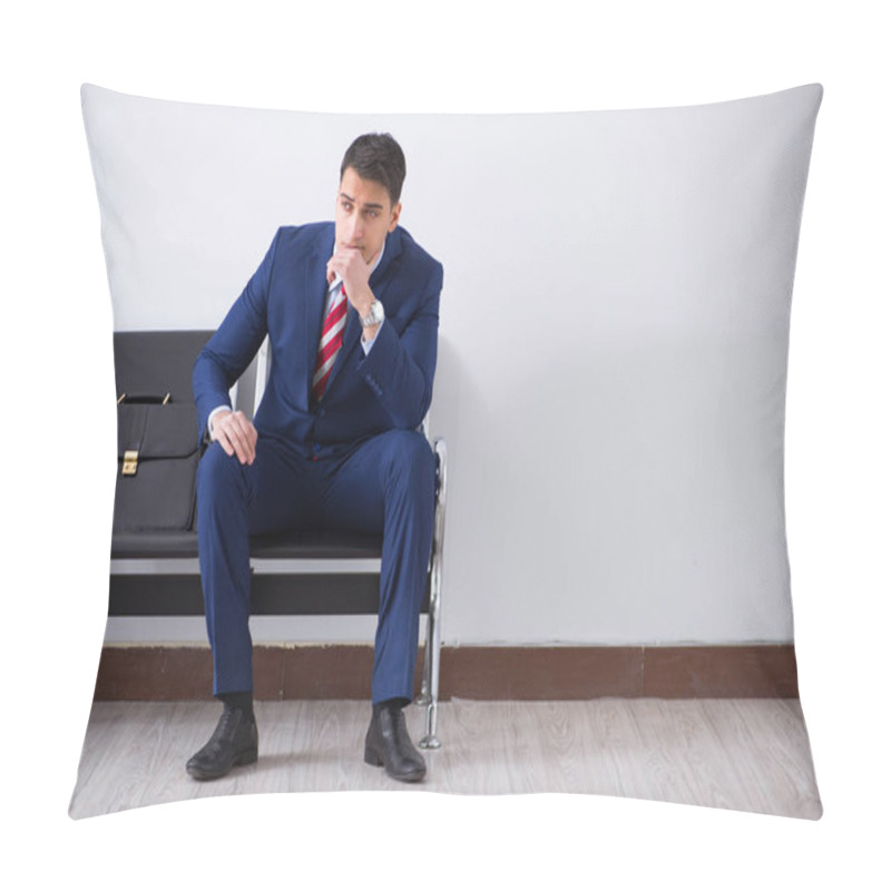 Personality  Man Wairing To Boarding In Airport Lounge Room Pillow Covers