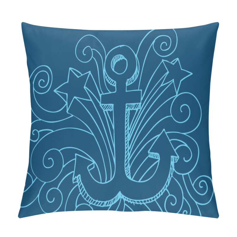 Personality  Anchor Drawing Pillow Covers