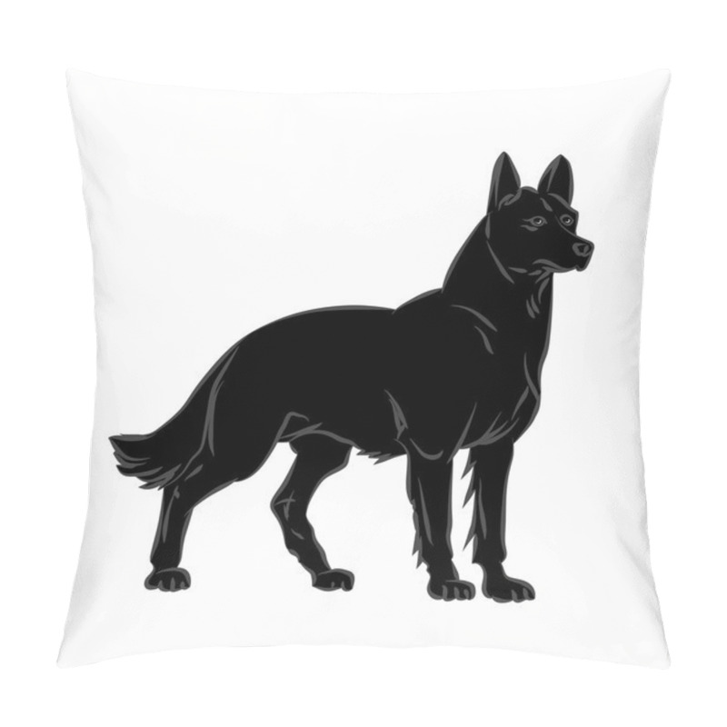 Personality  Vector Image Of An Dog Pillow Covers