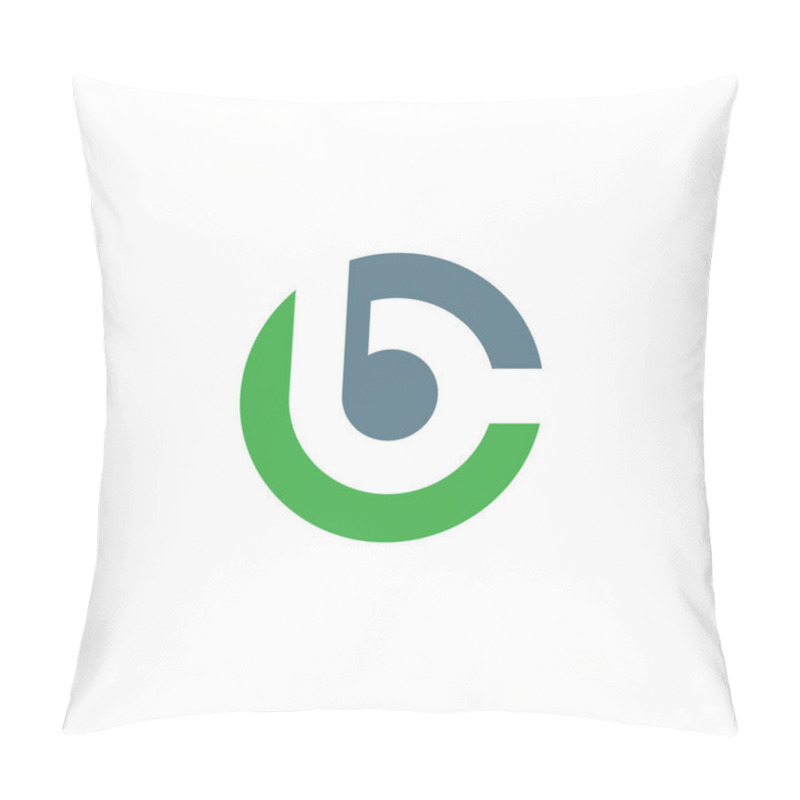 Personality  Initial letter bc  logo or cb logo vector design template pillow covers