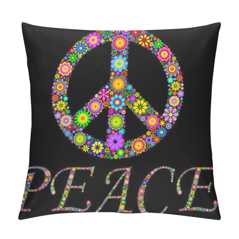 Personality  Peace Symbol Pillow Covers