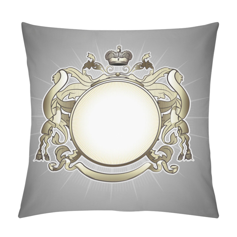 Personality  Luxury Heraldic Frame Pillow Covers