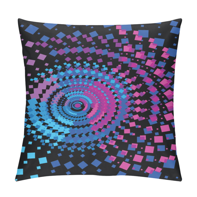 Personality  Round Squares Pattern Pillow Covers