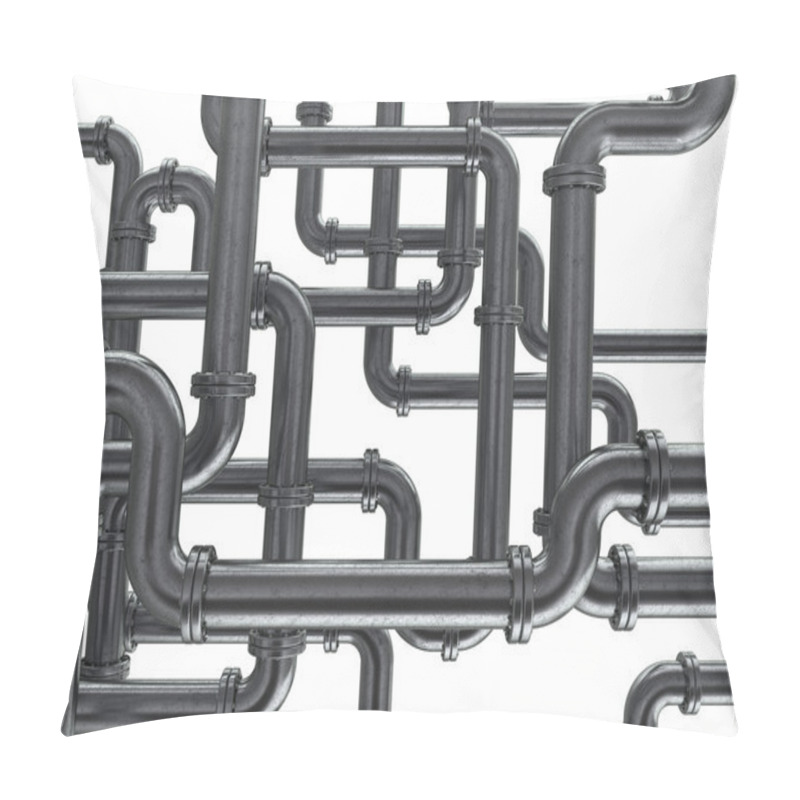 Personality  Illustration Of Steel Pipes  Pillow Covers