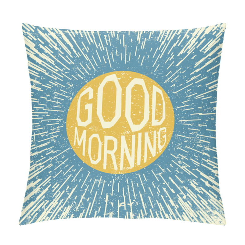 Personality  Inspirational Quote On Sun Symbol With Rays  Pillow Covers