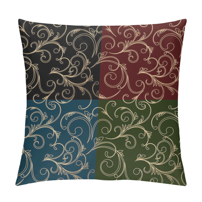 Personality  Damask Seamless Floral Pattern. Royal Wallpaper. Pillow Covers