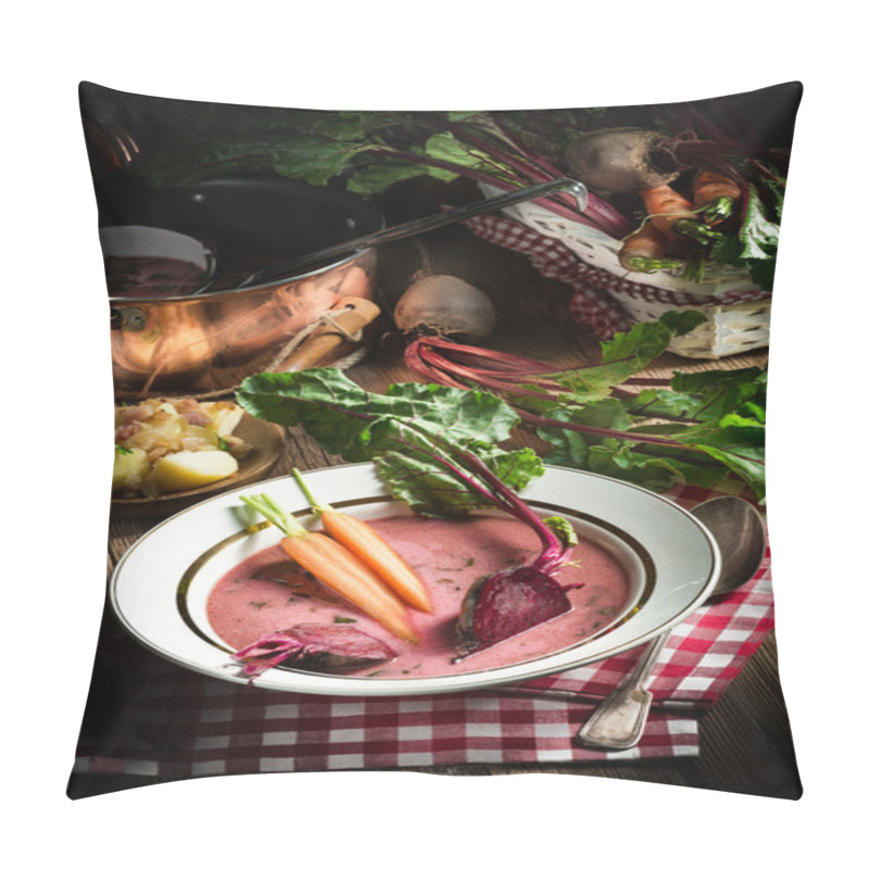 Personality  Botwinka - Soup Of Young Beet Leaves Pillow Covers