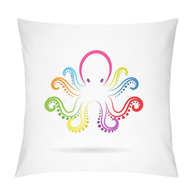 Personality  Vector Image Of An Octopus Design On White Background. Pillow Covers