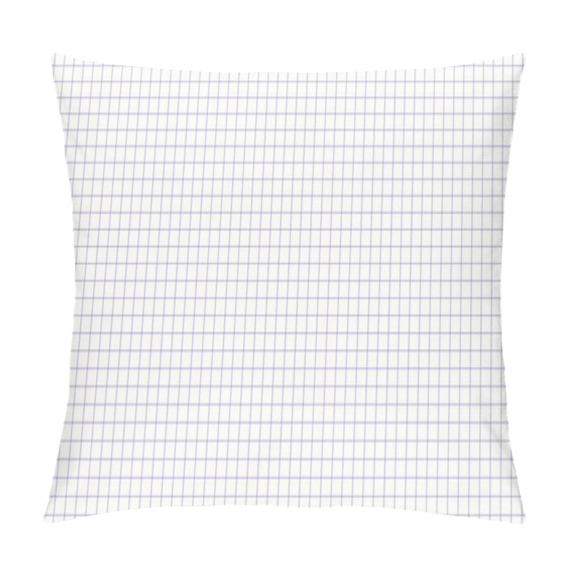 Personality  White Grid Paper Texture Background. Blank, Page, Empty, Square, Sheet, School, Graph, Mathematic Pillow Covers