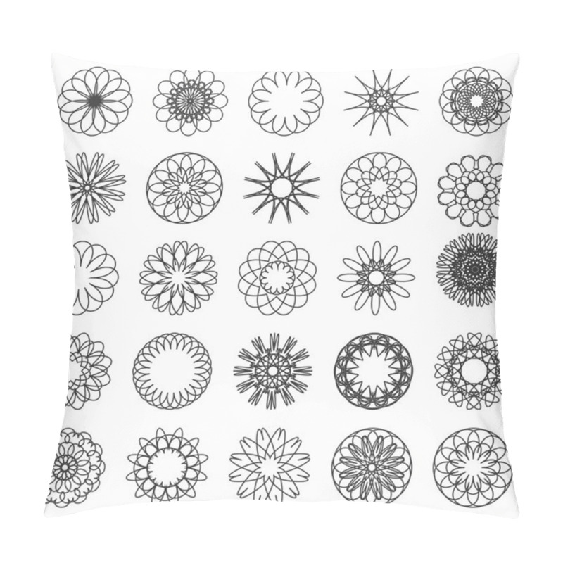 Personality  Set Of Simple Mandalas Pillow Covers