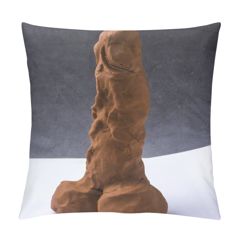 Personality  Healthcare And Medicine Concept. Men Organ Symbol From Clay Pillow Covers