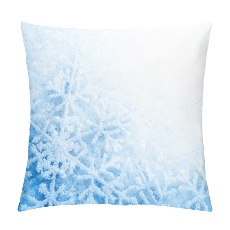 Personality  Winter Snow Background. Snowflakes Pillow Covers