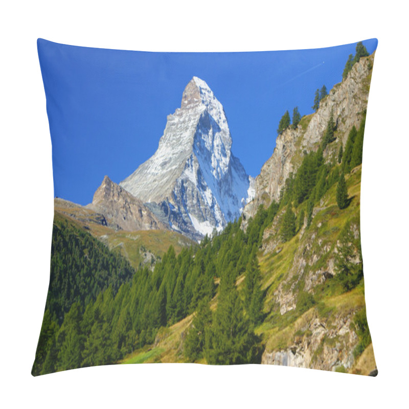 Personality  Matterhorn (4478m) In The Pennine Alps From Zermatt, Switzerland Pillow Covers