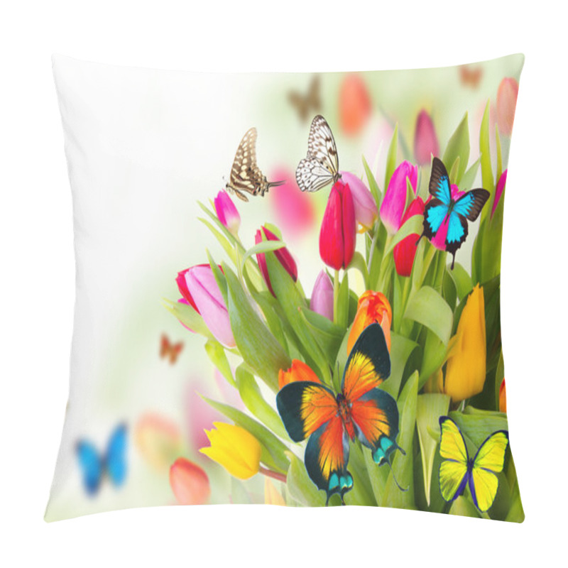 Personality  Butterflies On Blossoms Pillow Covers