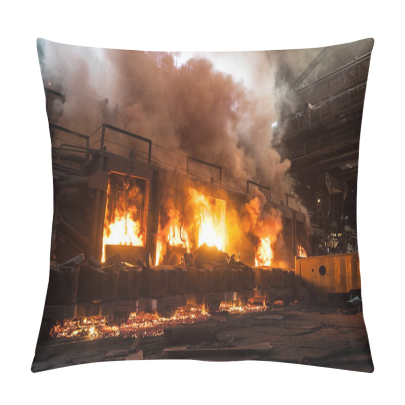 Personality  Accident At A Steel Mill Pillow Covers