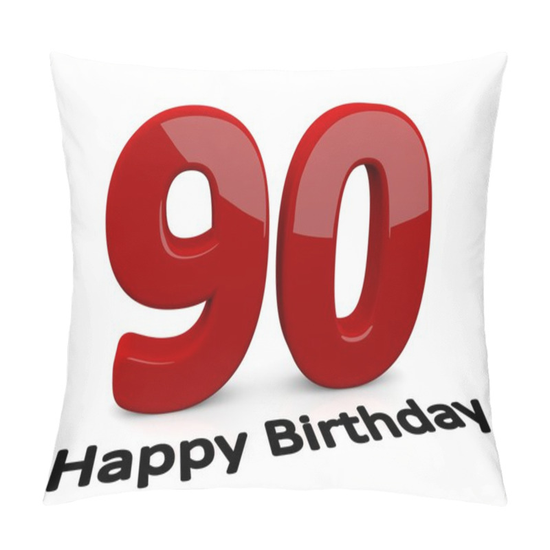 Personality  Big Red Number For The Birthday Pillow Covers