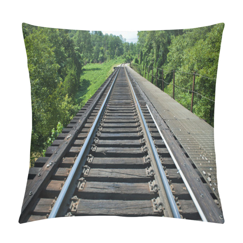 Personality  Train Tracks On The Horizon Pillow Covers