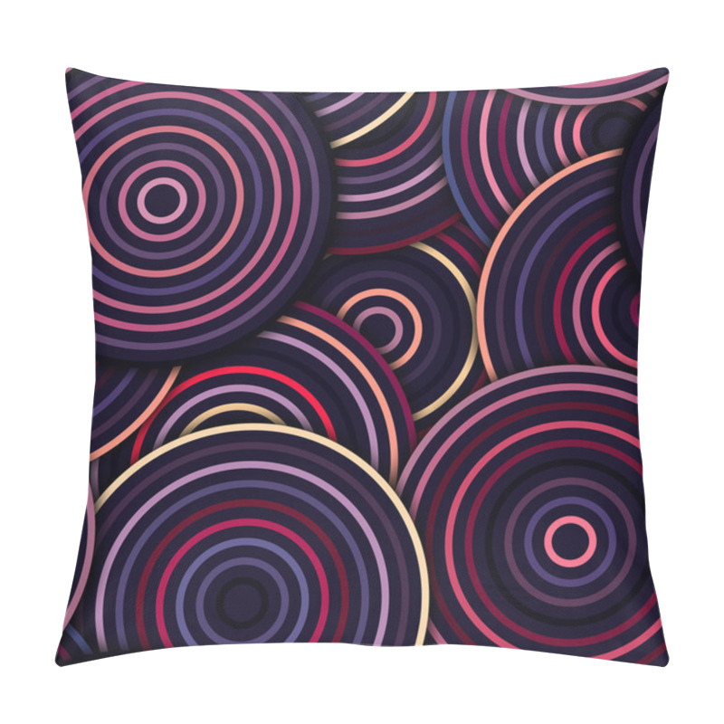 Personality  Abstract Geometric Circles Seamless Pattern Pillow Covers