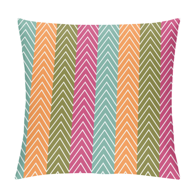 Personality  Chevrons Seamless Pattern Background. Vector Pillow Covers