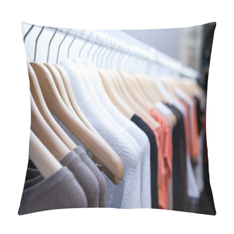 Personality  Clothes On A Rack Pillow Covers