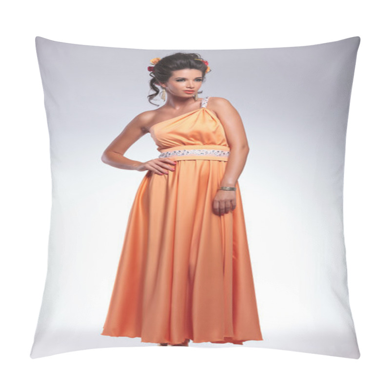 Personality  Beauty Woman With Hand On Hip Pillow Covers