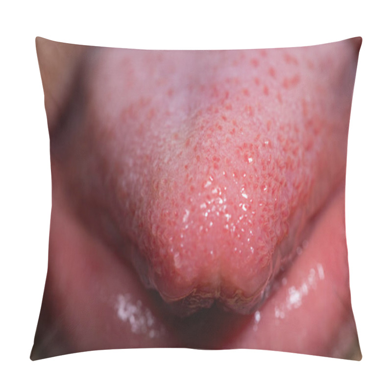 Personality  Tongue Of An 11 Year Old Girl, Tongue The Organ Of Taste Pillow Covers