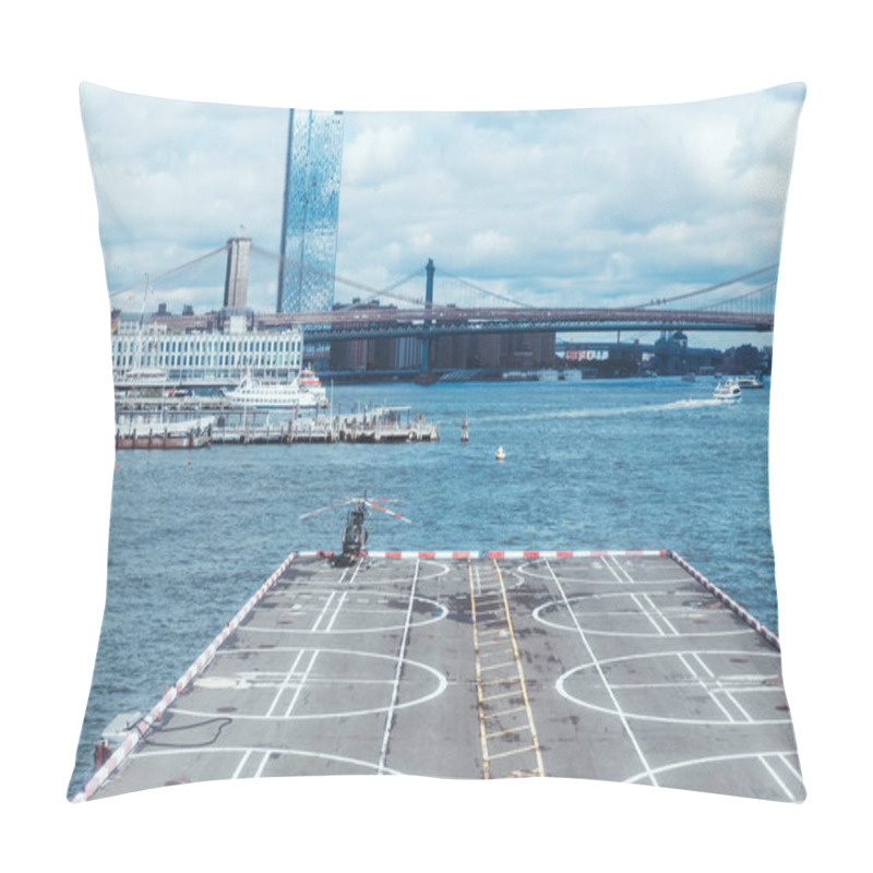 Personality  Manhattan And Brooklyn Bridge In New York, Usa Pillow Covers