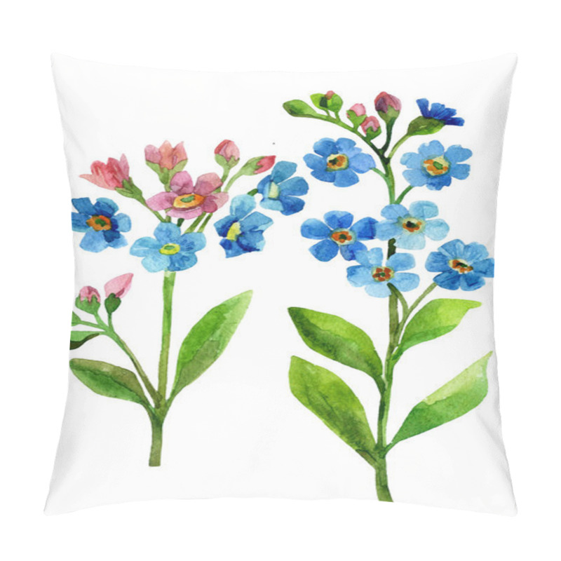 Personality  Forget-me-not Flowers Pillow Covers