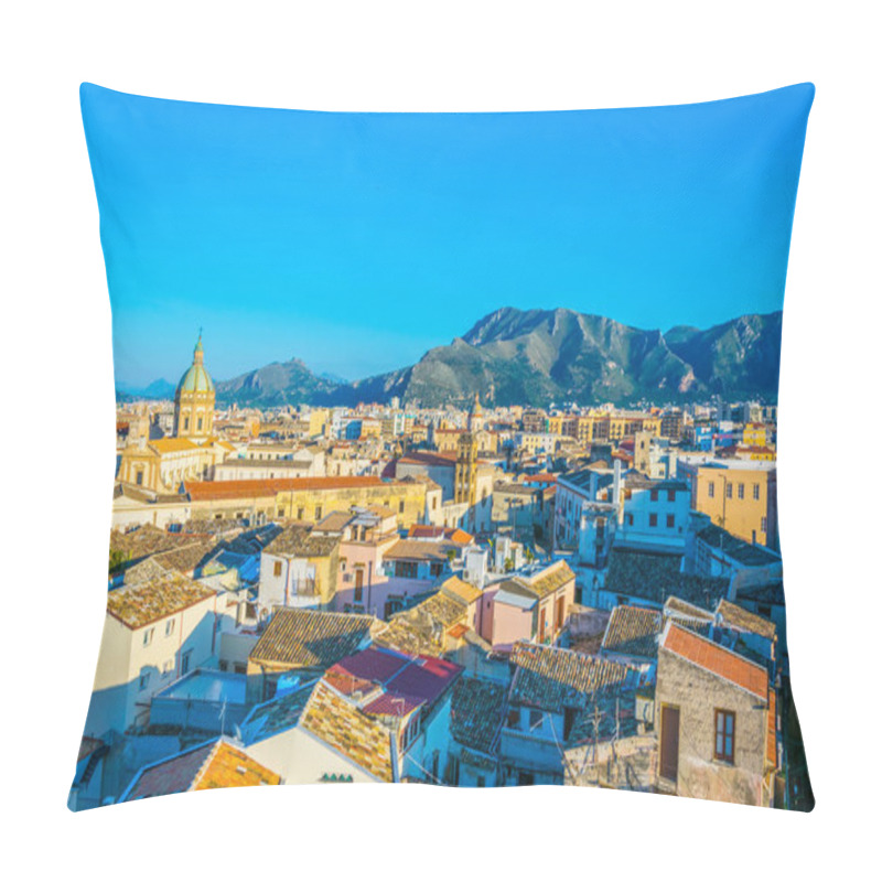 Personality  Aerial View Of Palermo, Sicily, Ital Pillow Covers